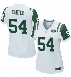 Women's Nike New York Jets #54 Bruce Carter Game White NFL Jersey