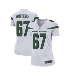 Women's New York Jets #67 Brian Winters Game White Football Jersey