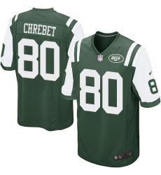 Men's Nike New York Jets #80 Wayne Chrebet Game Green Team Color NFL Jersey