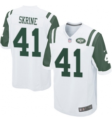 Men's Nike New York Jets #41 Buster Skrine Game White NFL Jersey
