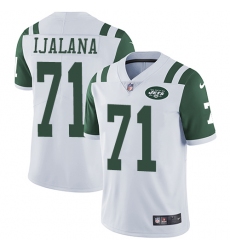 Youth Nike New York Jets #71 Ben Ijalana Elite White NFL Jersey