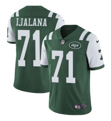 Youth Nike New York Jets #71 Ben Ijalana Green Team Color Vapor Untouchable Limited Player NFL Jersey