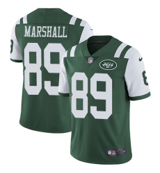 Youth Nike New York Jets #89 Jalin Marshall Elite Green Team Color NFL Jersey