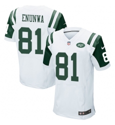 Men's Nike New York Jets #81 Quincy Enunwa Elite White NFL Jersey