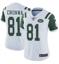 Women's Nike New York Jets #81 Quincy Enunwa Elite White NFL Jersey