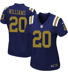 Women's Nike New York Jets #20 Marcus Williams Elite Navy Blue Alternate NFL Jersey