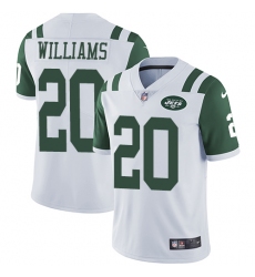 Youth Nike New York Jets #20 Marcus Williams Elite White NFL Jersey
