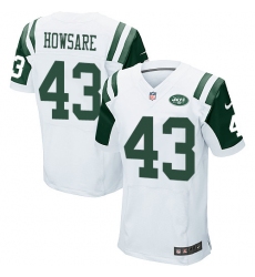 Men's Nike New York Jets #43 Julian Howsare Elite White NFL Jersey