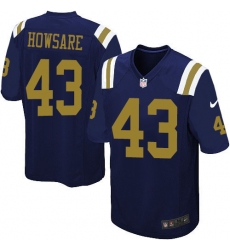 Men's Nike New York Jets #43 Julian Howsare Game Navy Blue Alternate NFL Jersey