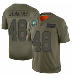 Men's New York Jets #48 Jordan Jenkins Limited Camo 2019 Salute to Service Football Jersey