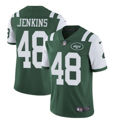 Youth Nike New York Jets #48 Jordan Jenkins Elite Green Team Color NFL Jersey