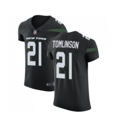 Men's New York Jets #21 LaDainian Tomlinson Black Alternate Vapor Untouchable Elite Player Football Jersey