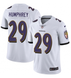 Youth Nike Baltimore Ravens #29 Marlon Humphrey Elite White NFL Jersey