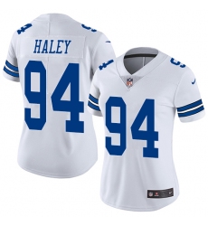 Women's Nike Dallas Cowboys #94 Charles Haley Elite White NFL Jersey
