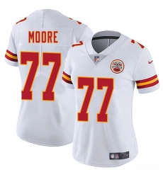Women's Kansas City Chiefs #77 Jaylon Moore White 2025 Vapor Untouchable Limited Stitched Jersey(Run Small)
