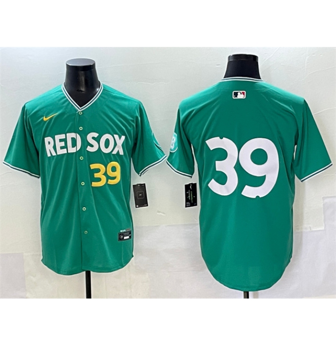Men's Boston Red Sox #39 Marcelo Mayer Green 2025 City Connect Limited Stitched Baseball Jersey