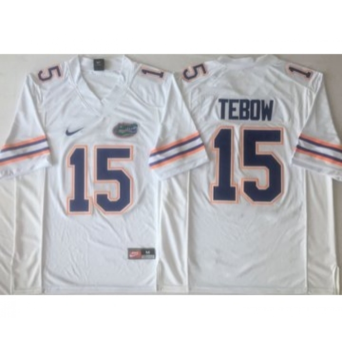 Florida Gators 15 Tim Tebow White College Football Jersey