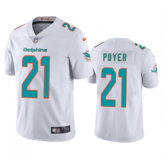Men's Miami Dolphins #21 Jordan Poyer White Vapor Limited Football Stitched Jersey
